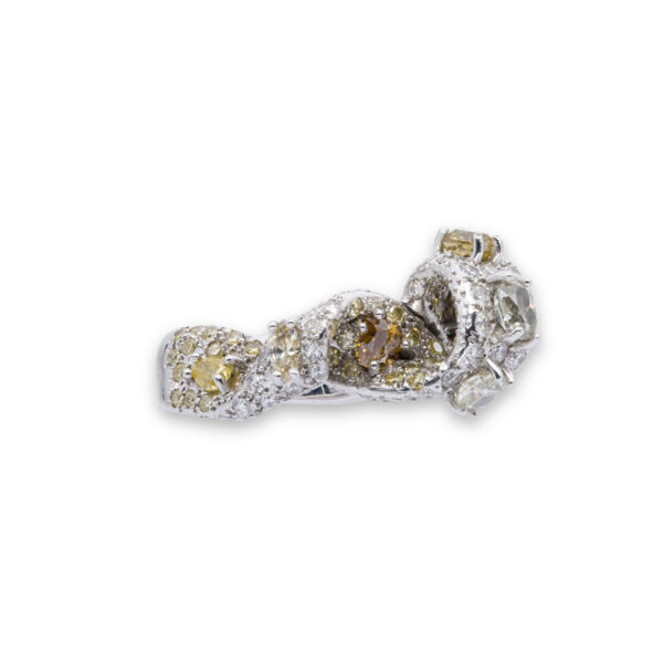d'Avossa Ring with White and Fancy Natural Diamonds (2)