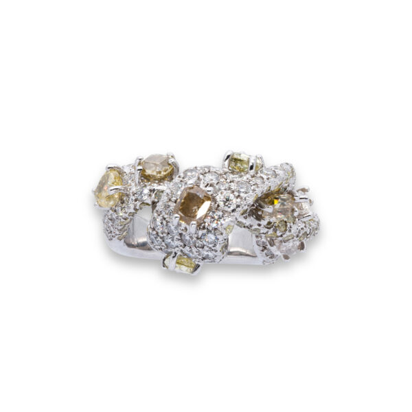 d'Avossa Ring with White and Fancy Natural Diamonds (9)