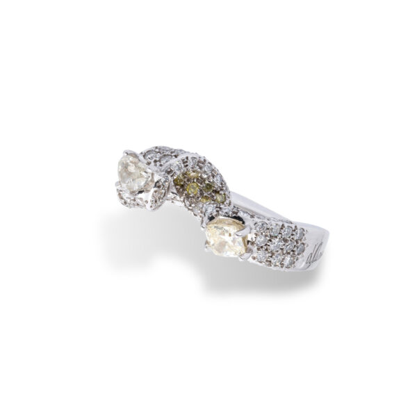 d'Avossa Ring with White and Fancy Natural Diamonds (8)