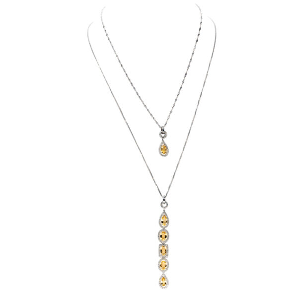 d'Avossa Necklace with Diamonds and Imperial Topazes